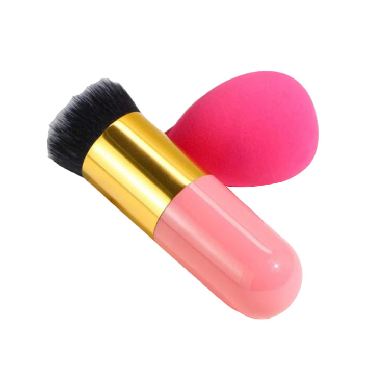 Foundation Brush & Makeup Sponge