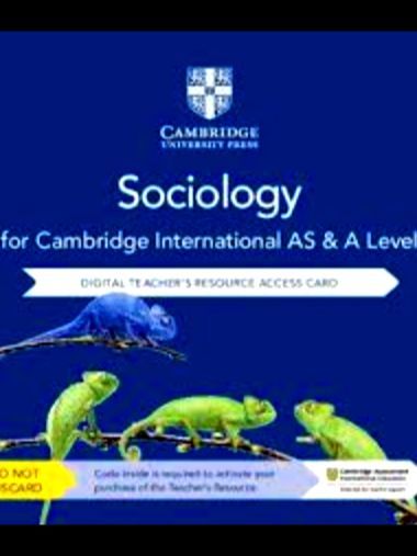 Sociology For Cambridge International AS & A Level