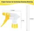 Plastic Spray Bottle Nozzle Heavy Duty Spraying Bottle Replacement Part Leak Proof Mist Water Bottle Spray Nozzle for Chemical Cleaning Solutions All-Purpose Adjustable Head Sprayer 3Pcs. 