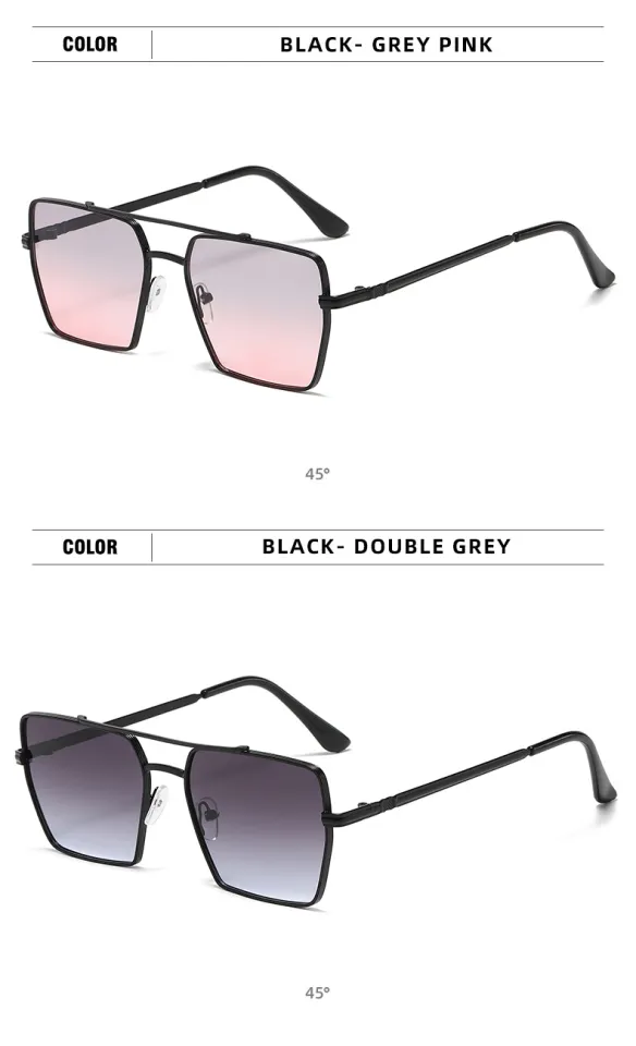 Men's metal square sunglasses best sale