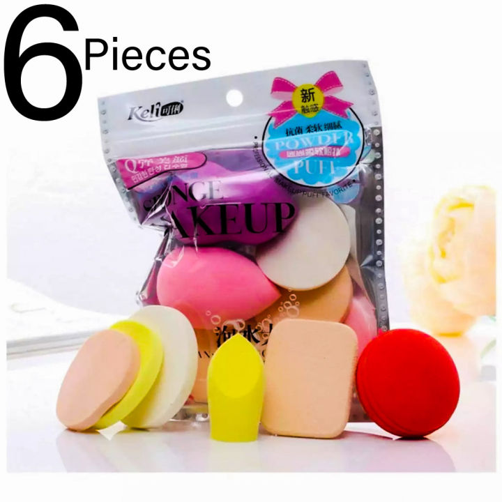 Beautious%20Makeup%20Sponges%20Pack%20of%206%20Beauty%20Blending%20Sponges%20Cosmetic%20Powder%20Puff%20Facial%20Makeup%20Soft%20Sponges%20Random%20Colors%20&%20Shapes-Cosmetic%20Sponges%20-%20Image%208