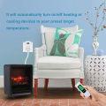 NASHONE Wireless Thermostat RF Plug Digital Temperature Controller with Heating and Cooling Mode. Remote Control-Built in Temperature Sensor. 3680W OPS100N+OTS100N - (White). 
