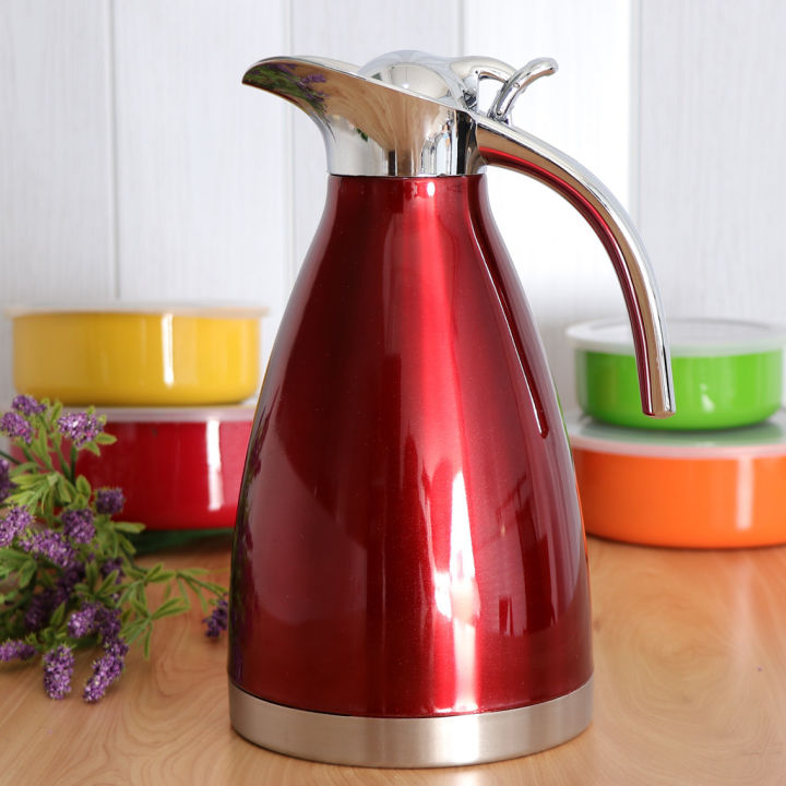 1.5L Insulated Stainless Steel Thermal Coffee Pot Water Kettle Carafe Bottle