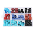 77 Pieces Box Universal Car Air Conditioner Dust Cover Replacement A C System High Low Side Port Caps Replacing Replacement. 