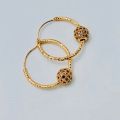 Earring Bali Style With Ball Design For Girls And Women Casual Use Long Lasting Polish Carat Gold New Fashin Style. 