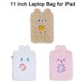 11 inch Laptop Bag for iPad Case Cute Cartoon Animal Tablet Storage Bag Portable Zipper Laplop Case for iPad Protective Cover. 