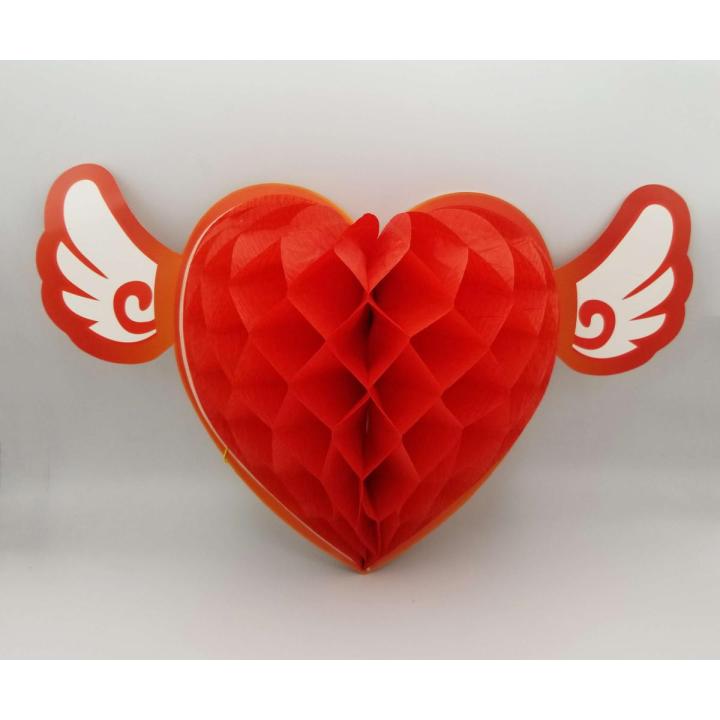 FLYING HEART HONEYCOMB RED HEART HONEYCOMB ( 20 CM )