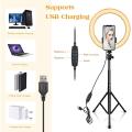 AIXPI LED Ring Light 10" with Tripod Stand & Phone Holder L218. 
