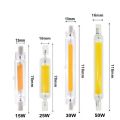 NEW LED R7S 118MM 50W Superbright Powerful Spotlight 78mm118mm AC220V 110V COB Lamp Bulb Glass Tube Replace Halogen Lamp Light. 