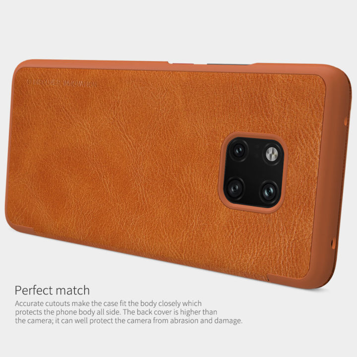 Huawei%20Mate%2020%20Pro%20Nillkin%20QIN%20Leather%20Card%20Window%20Wallet%20Flip%20Case%20100%25%20Official%20-%20Image%202