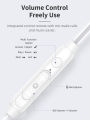 Langsdom V6 Hands Free Earbuds Earphones with Mic Good Bass Volume Control Headphones with Storage Bag for Devices of 3.5mm Jack. 