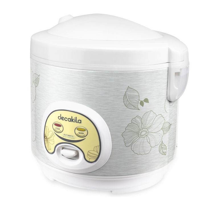 DECAKILA 10-Cup Rice Cooker with Steamer Slow Cooker - 1.8L - 700Watts - White