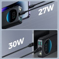 Joyroom PBF02 30W PowerBank 20000mAh PD Fast Charger Portable External Battery Charger For MacBook Laptop Tablet 30W PD USB C Fast Charging Portable Charger, 3 Outputs and 1 Inputs External Battery Pack with LED Display for iPhone 15 pro max/14 pro max 13. 