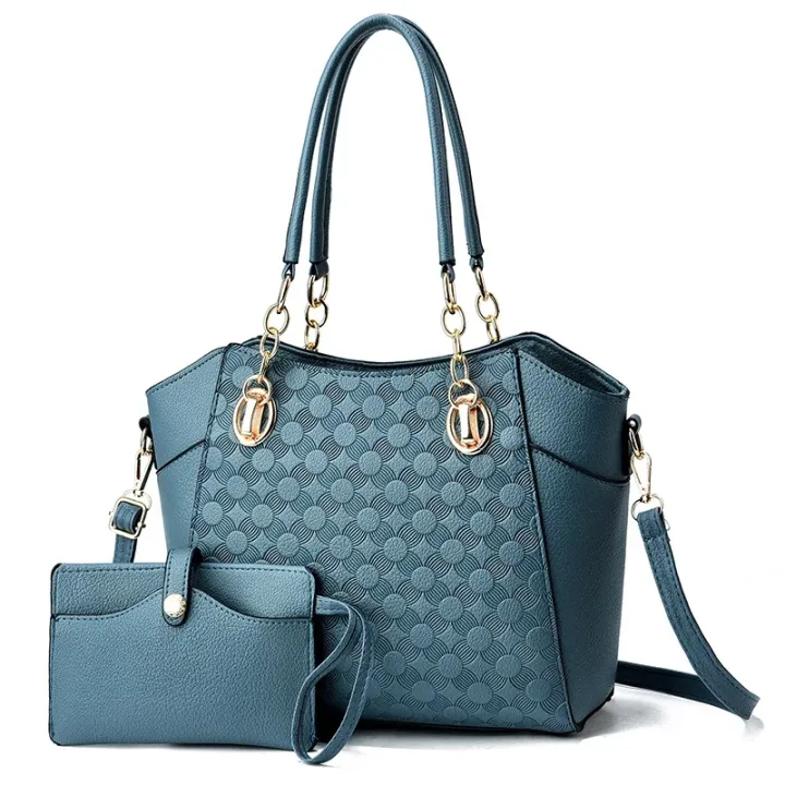 2024%20New%20PU%20Leather%20Large%20Capacity%20Tote%20Bag%20Women's%20Chain%20One%20Shoulder%20Bag%20Fashion%20Women's%20Handbag%20with%20Wallet%20Bolsa%20Feminina%20-%20Image%202