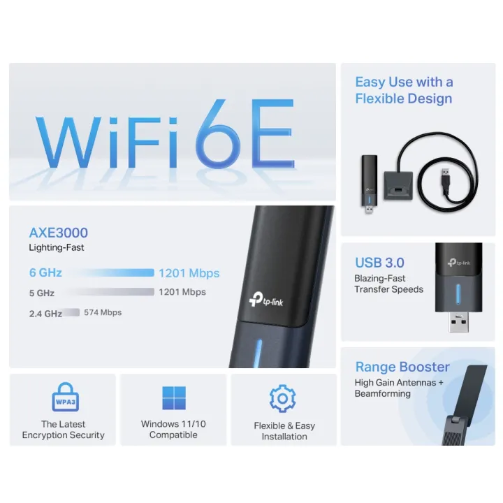 TP-Link%20Wi-Fi%206E%20Archer%20TXE50UH%20/%20TXE70UH%20AXE3000%20Wi-Fi%206E%20High%20Gain%20Wireless%20USB%20Adapter%20-%2018%20Months%20Brand%20Warranty%20-%20Image%205