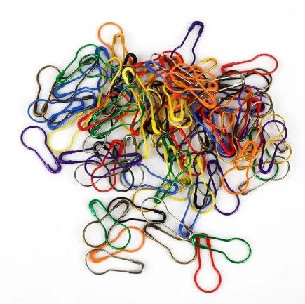 70 Pcs Pear Cucurbit Pear Shaped Metal Safety Pin, Imported Pear Cucurbit Pear Shaped Gold Safety Pins, Multi-Color Imported Pear Shaped Metal safet pins,