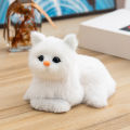 PinShang Simulation Cat Plush Toys Soft Stuffed Kitten Plush Doll With Sound Cute Animal Plushies For Kids Birthday Gifts. 