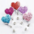 Diamond-encrusted Back Clip Accessory Competitor Links For Reference: Love-themed Badge Holder Diamond-encrusted Badge Clip Easy-to-pull Buckle For Badge Holder Rotating Back Clip For Badge Holder. 