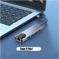 Multi Adapter USB Hub, Charging Station, Macbook Pro 13, Computer Accessories, 3.0 Type C, Rj45 HDMI-4K. 