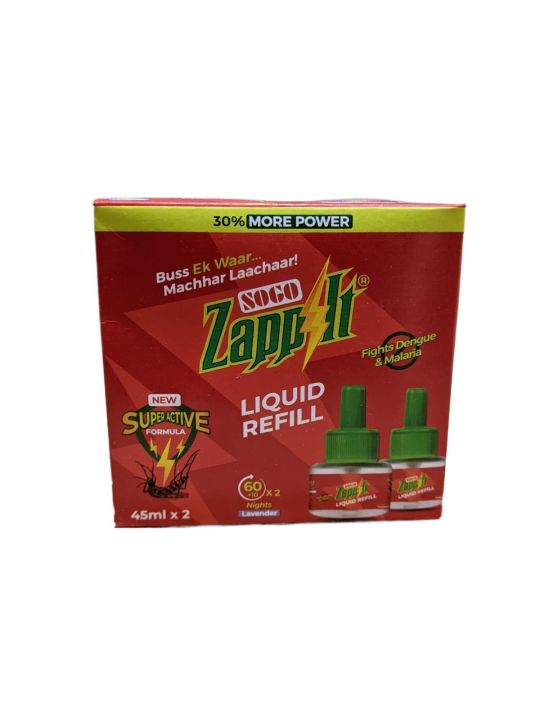 SOGO ZappIt Mosquito Refill 45 ml Twin Pack