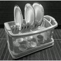 HOUSEHOLD Kitchenaid Leido plate rack 2-Tier Kitchen Sink Dish Drainer Drying Rack plate rack with Tray BABA CROCKERY FR ADVERTISEMENT. 