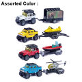Truck and Traler Die cast  Set - Multi color. 