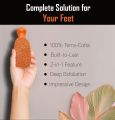 PUMICE STONE FOOT SCRUBBER Callus Remover Exfoliating Clay Stone for Feet Hands Body Care Natural Foot File Heel Scraper Skin Care Pedicure Tool for Cracked Heels & Dead Skin. One side remove dead skin, other side polishes and smoothens your skin.. 