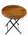 Folding Table Coffee Table Dining Table and Laptop Table Wooden Top Metal Legs. 