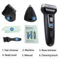 Rechargeable  6558 Hair Clipper Razor Shaver Nose Trimmer - 3 in 1 beard styling for men - Men’s Hair Removal machine - Professional Grooming Kit - High Quality Shaver Original Trimmers Shavers Body Groomer Set - Best trimming Shaving Machine. 
