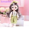 Amamia BJD Doll 13 Joints Movable Rich Facial Details BJD Dolls with Clothes Play House Toy. 