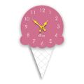 Ice Cream Funny Wall Clock For Kids Room. 
