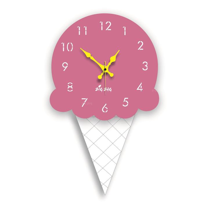 Ice Cream Funny Wall Clock For Kids Room