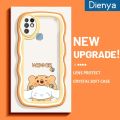 dienya For Infinix Hot 10 Hot 10s NFC Hot 10t X682B X682C Case Cartoon Winnie Wave Border Original Soft Liquid Silicone Edge Pattern Phone Case Full Cover Lens Camera Protector Cases Back Softcase Cover Casing. 