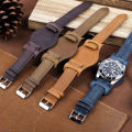 Retro Handmade Men's Wrist Watch Band 18mm 19mm 20mm 21mm 22mm Leather Cuff Watch Strap Business Watch Band Universal. 