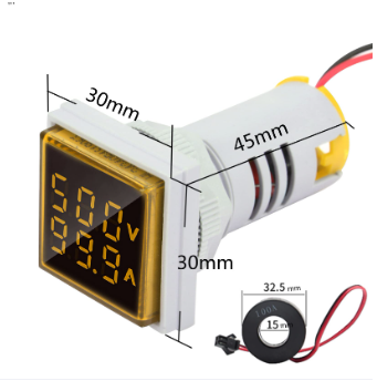 Digital%20Panel%20Light%20Ampere%20amp%20Volt%20Meter%200-100%20Amp%202in1%20light%20meter%2022mm%20meter%20front%20square%20back%20round%20meter%20-Round%20Digital%20AC%20Voltmeter+Ampmeter%202in1%2050-500V%20100A%2022mm%20LED%20Current%20Indicator%20Voltage%20Meter%20Mini%20Volt%20Amp%20Tester%20Panel%20-%20Image%205