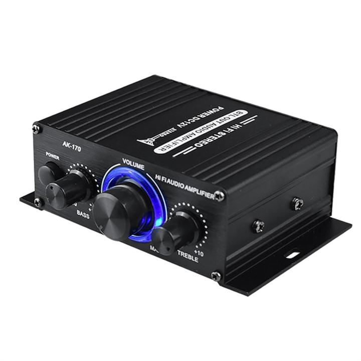 AK-170 Audio Power Amplifier Wireless HiFi Stereo Audio Power Amplifier Audio Power Amplifier with RCA Input