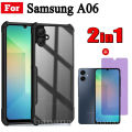 Samsung A06 Shockproof Phone Case for Samsung Galaxy A05S A05 Anti-blue and Anti-Spy Tempered Glass Privacy Screen Protector. 