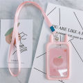 Name Badge Holder With Lanyard Children Card Sets Neck Pouch Cartoon Silica Gel Card Holder ID Card Holder. 
