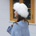 Warm Thick Cap Women Hat Beanie Mongolian Men Winter Faux Fur Suede Fluffy Snow Cap. 