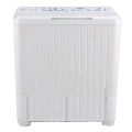 Haier HWM75-AS - Semi Automatic Dual Tub Washing Machine - 7.5 Kg - White. 