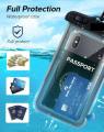 Underwater Waterproof Mobile Case PVC Transparent Touch Screen Pouch for Smartphones, Rainproof, Dustproof, 6-inch Size, Travel and Outdoor Protection. 