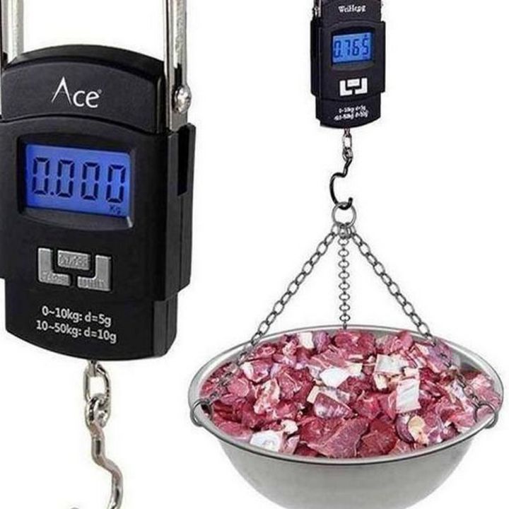 50kg Portable Electronic Digital Scale With Hook,Hanging Scale,Fishing Scale,Luggage Bag Scale,Digital Pocket Scale,Digital Kitchen Scale,Digital Weight Machine, Weight Scale, Digital Weighing Scale,Weighing Machine,Digital Mini Scale,Weight Machine Scale