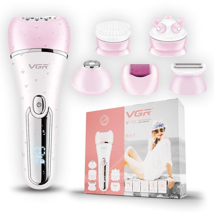 VGR%20V-733%20Professional%20Ladies%20Grooming%20Kit,Epilator%20for%20women%20for%20full%20body%20grooming%7C%206%20in%201%20lady%20care%20set,LED%20Display,90min%20Runtime%20&600mAh%20Lithium%20Battery%20with%20IPX%207%20Waterproof%20-%20Image%202