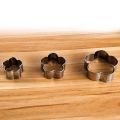 12 Pcs Set Stainless Steel Cookie Cutter Biscuit DIY Mold Star Heart Round Flower Shape Mould Baking Tools. 
