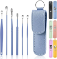 Ear Wax Cleaning Kit, 6 Pcs Ear Pick Tools, Wax Removal Kit, Ear Cleaning Tool Set, Spring Earwax Cleaner Tool for Children and Adult Multicolor QS Mart. 
