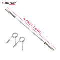 Factor Sports Straight 4ft Long Weightlifting Olympic Bar Rod. 
