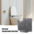 Minimalist Bath Mat Luxurious 3-piece Bathroom Mat Set for Stylish Comfortable Bathroom Decor Quick-drying Non-slip Absorbent Bath Rugs for Homes Super Absorbent Bathroom Rug. 