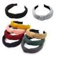 CGearuppt Solid Knitting Headbands Twisted Knotted Hair Band For Lady Girl Turban Wide Simple Hair Hoop Headwear Hair Accessories Navy. 