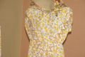 Yellow printed shirt with patyala  shalwar. 