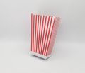 Popcorn Boxes - 5.5 Inch By 3.5 Inch - Red Lines Popcorn Boxes - Pack Of 20 Popcorn Box. 